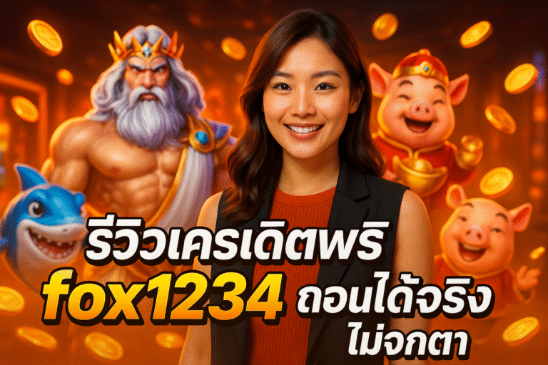 รีวิวเครดิตฟรี FOX1234 ถอนได้จริง ไม่จกตา