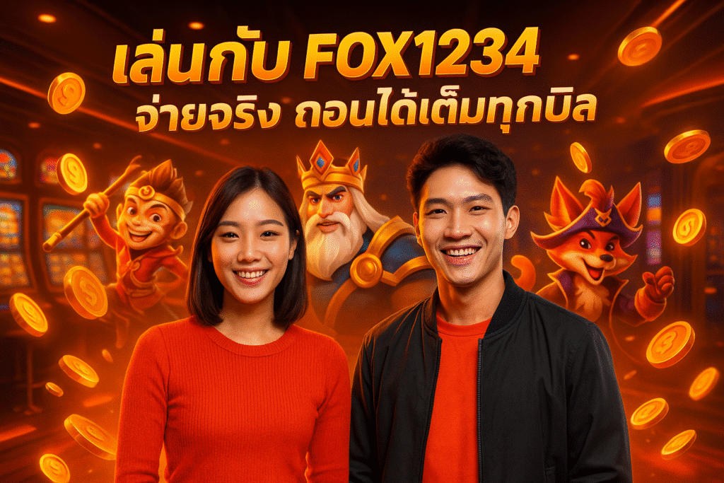 เล่นกับ FOX1234 จ่ายจริง ถอนได้เต็มทุกบิล