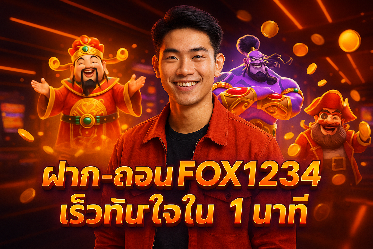 ฝาก-ถอน FOX1234 เร็วทันใจใน 1 นาที