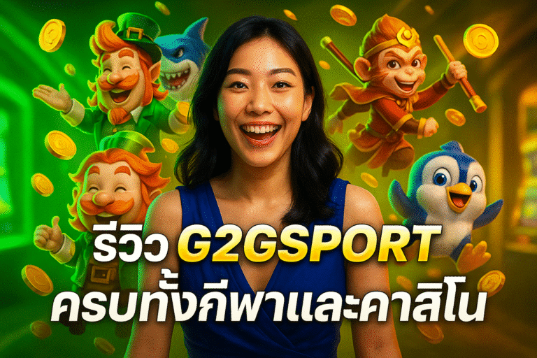 รีวิว G2GSPORT ครบทั้งกีฬาและคาสิโน